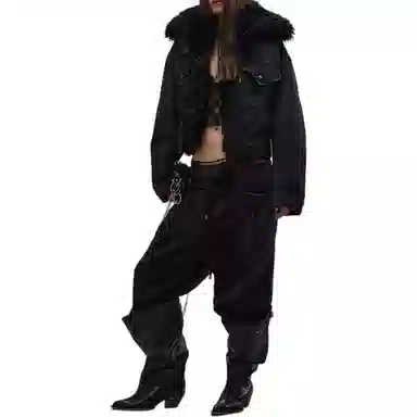 R13 Bolt Black Jacket