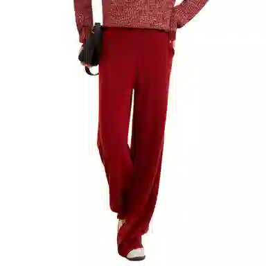 恒源祥 纯色设计细腻柔和亲肤高腰休闲裤 女款