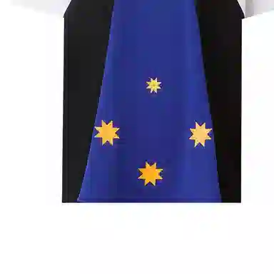 Burberry FW21 Colorblock Star Print T-Shirt White