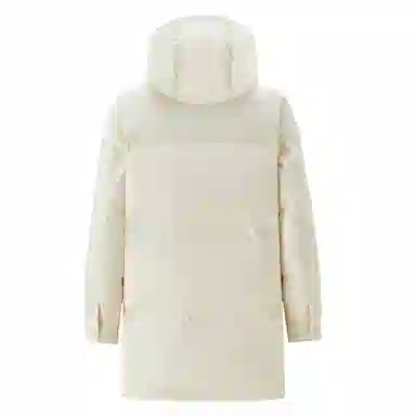 佐丹奴 飞机扣可卸帽梭织中长款舒适羽绒服 女款