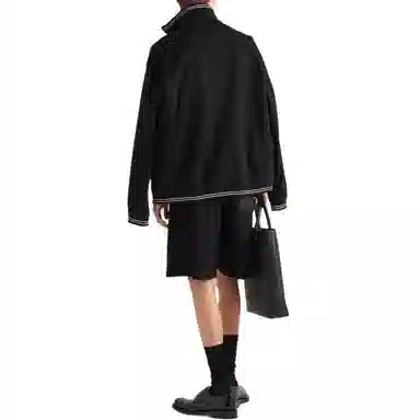 Prada Slim Fit Zip Jacket Black