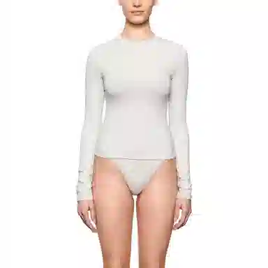 SKIMS Cotton Jersey Light Heather Grey