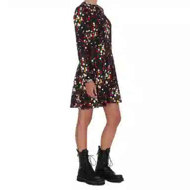 Saint Laurent FW21 Printed Flared Dress