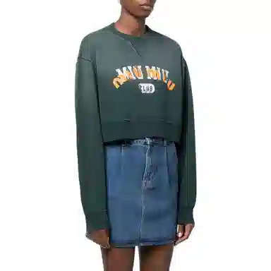 Miu Miu FW22 Logo Print Sweatshirt
