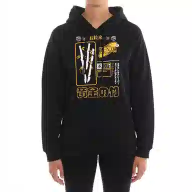 KENZO Embroidered Hoodie Black