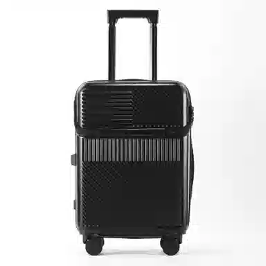 游帝 前开口多功能 带杯架充电口 万向轮旅行箱 男女同款情侣款