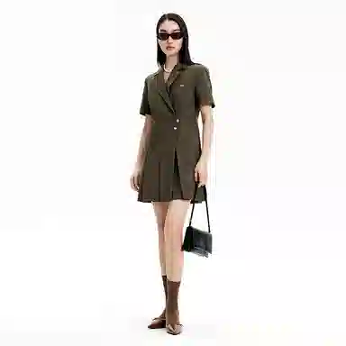 Peacebird Blazer Dress Brown