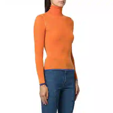 DIESEL FW22 Ribbed Wool Sweater Orange