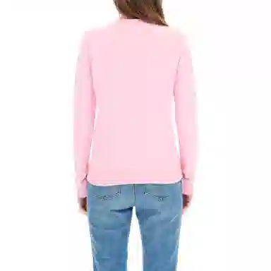 KENZO Tiger Embroidered Pullover Sweatshirt Pink