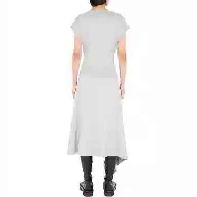 JW Anderson Asymmetric Hem Midi Dress Grey