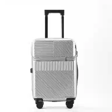 游帝 前开口多功能 带杯架充电口 万向轮旅行箱 男女同款情侣款