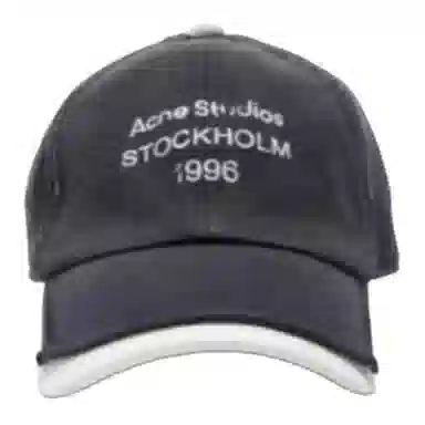 Acne Studios Logo Cap Black