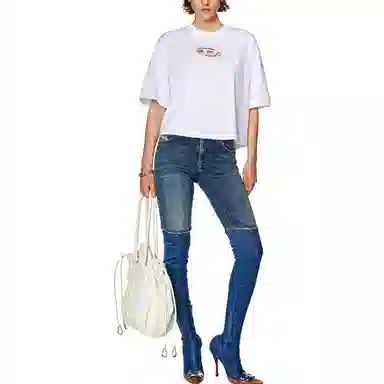 Diesel Logo Print T-Shirt White