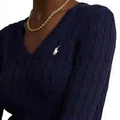 Polo Ralph Lauren V-Neck Navy Sweater