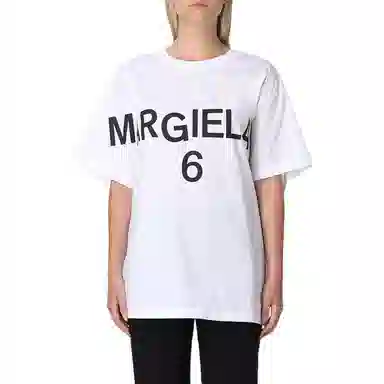 MM6 Maison Margiela SS22 Printed Logo T-Shirt White