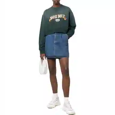 Miu Miu FW22 Logo Print Sweatshirt