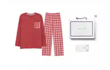 歌倩雅 自由舒展休闲长袖长裤睡衣套装 女款 图片色