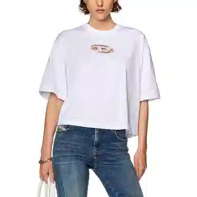Diesel Logo Print T-Shirt White