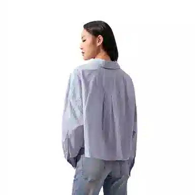 Calvin Klein Striped Cropped Shirt