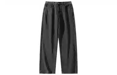 大卫贝肯 美式高街复古水洗基础款直筒长裤宽松垂坠感潮流百搭牛仔裤 男女同款