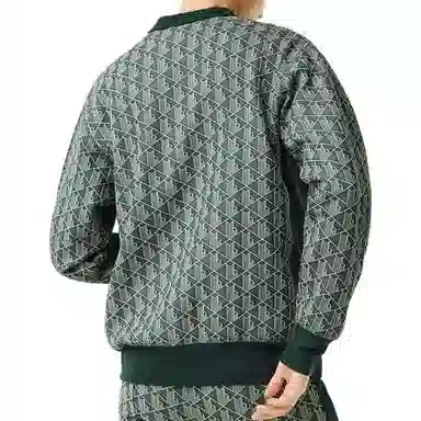 Lacoste V-Neck Knit Cardigan Green