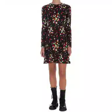 Saint Laurent FW21 Printed Flared Dress