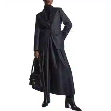 COS A-Line Midi Skirt Indigo