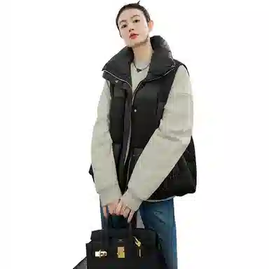 美洋 褶皱拼接马甲 女款