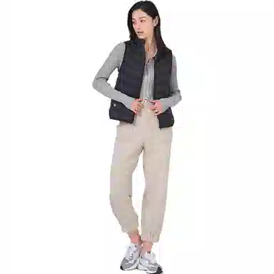 坦博尔 拉链短款立领马甲 女款