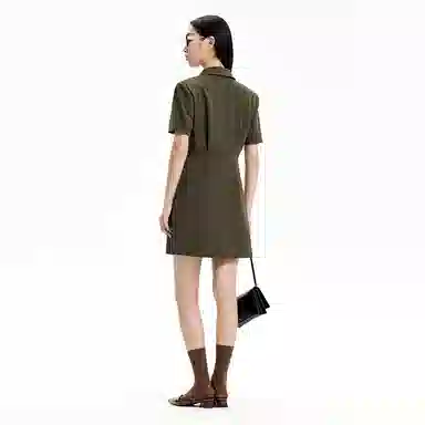 Peacebird Blazer Dress Brown