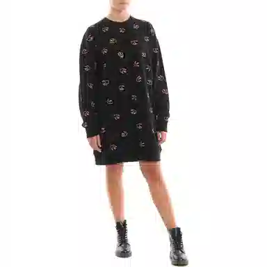 McQ Alexander McQueen Long Sleeve Dress Black