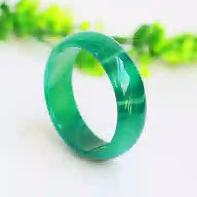 盈满堂 飘花绿 玛瑙 手镯 女款