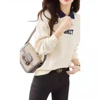 【dme】 加绒加厚保暖字母长袖卫衣 女款