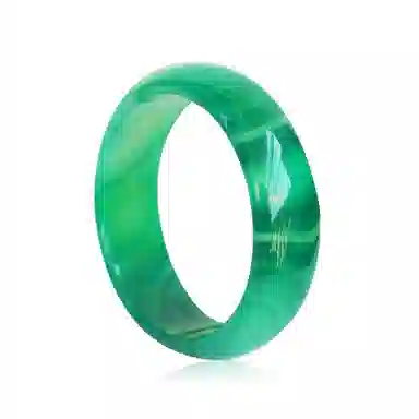 盈满堂 飘花绿 玛瑙 手镯 女款