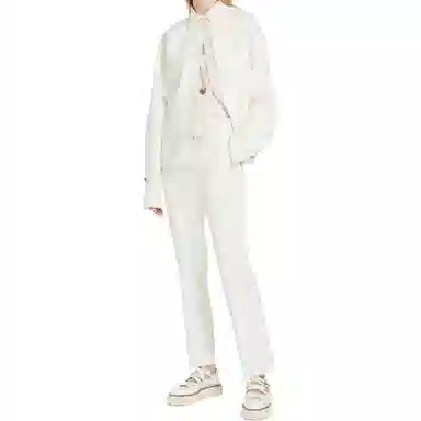 MaxMara Nepeta Wool Crpe Ankle-Length Trousers