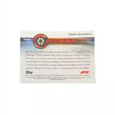 Topps 2023 F1 CAMBER