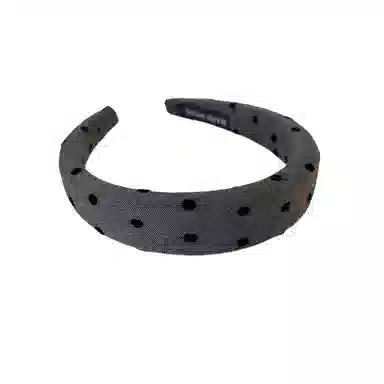 贯古今 复古简约爱心波点百搭高颅顶气质百搭头箍压发不伤发 布艺 发箍 女款