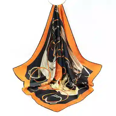 上海故事 加大真丝大方巾 桑蚕丝 丝巾 女款 温婉花意