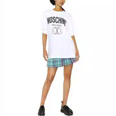 MOSCHINO SS22 Double Smiley LogoT