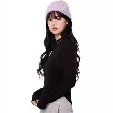 美特斯邦威 纯色显瘦针织衫 女款