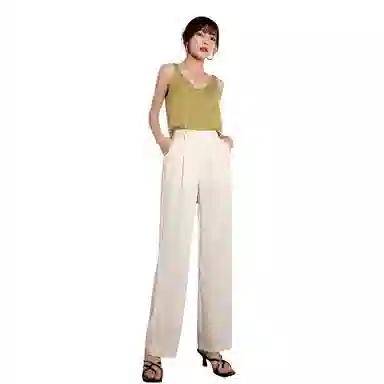 恒源祥 高腰舒适细腻柔和宽松休闲裤 女款