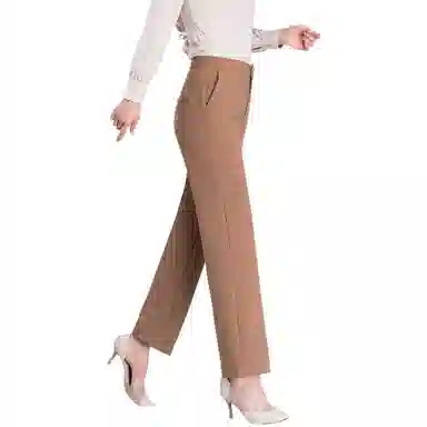 恒源祥 高腰纯色直筒西装休闲裤 女款