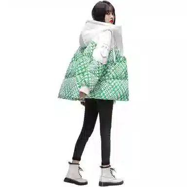 鸭鸭 连帽加厚韩版羽绒服 女款