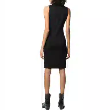 1017 ALYX 9SM V-Neck Zip Dress Black