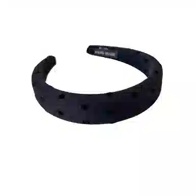 贯古今 复古简约爱心波点百搭高颅顶气质百搭头箍压发不伤发 布艺 发箍 女款