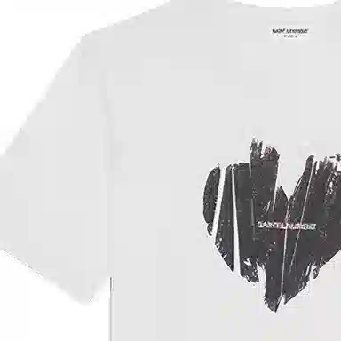 Saint Laurent Heart Print T-Shirt