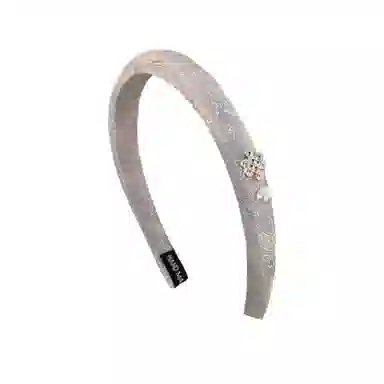 贯古今 古风中国结盘扣花朵提花刺绣海绵女生新中式精致气质窄版 布艺 发箍 女款