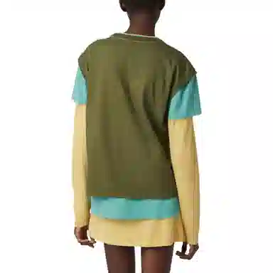 Miu Miu SS24 Layered Long Sleeve T-Shirt