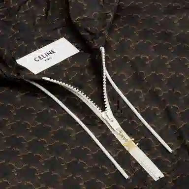 CELINE SS21 Logo Windbreaker Hoodie Black