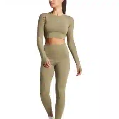 adidas x Stella McCartney Truestrength Cropped Long Sleeve T